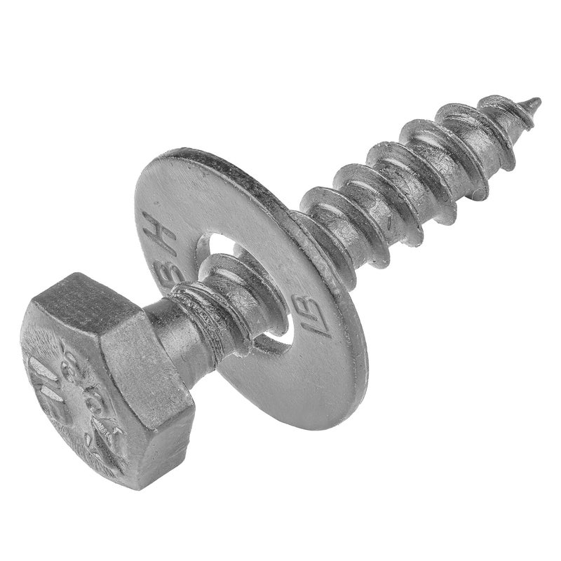 MAKERS BOLT 1/4 x 1 (100 Pack) Lag Screw Kit, 100 Screws and 100 washers, Hot Dip Galvanized, Meets ASME B18.2.1 Industrial/Commercial Grade by - Image 1